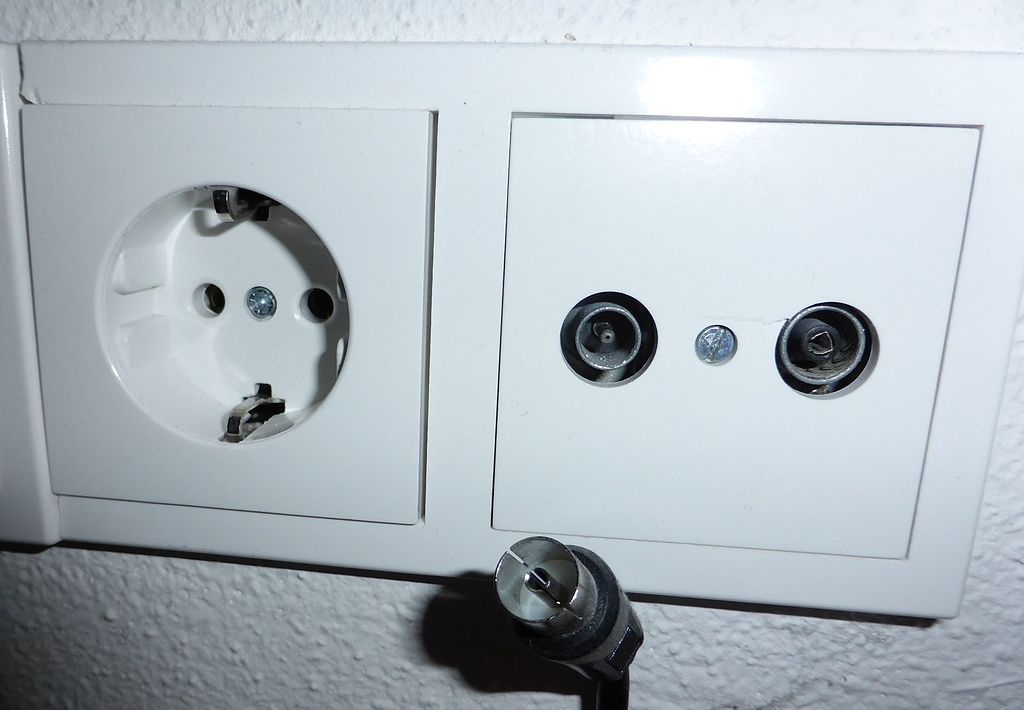 Antennendose für Kabel-TV